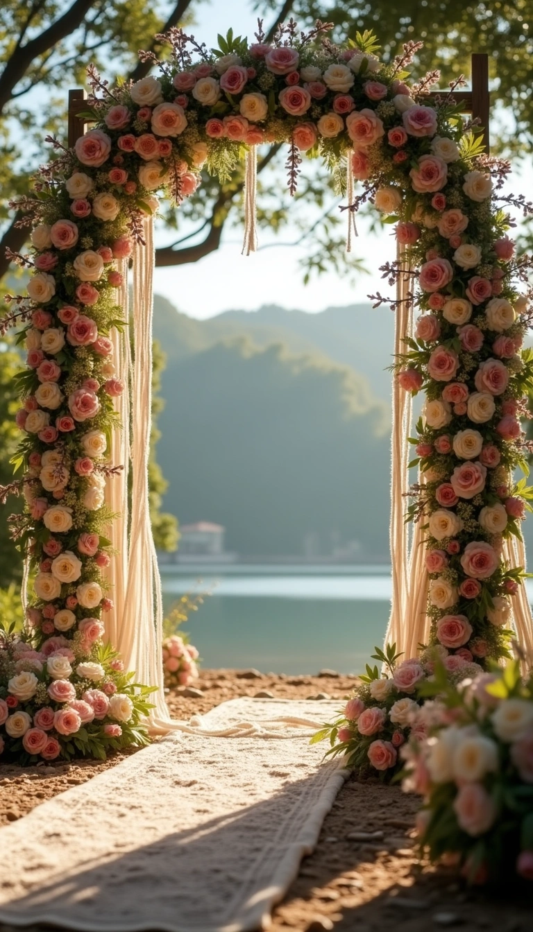 Boho Macrame Arch