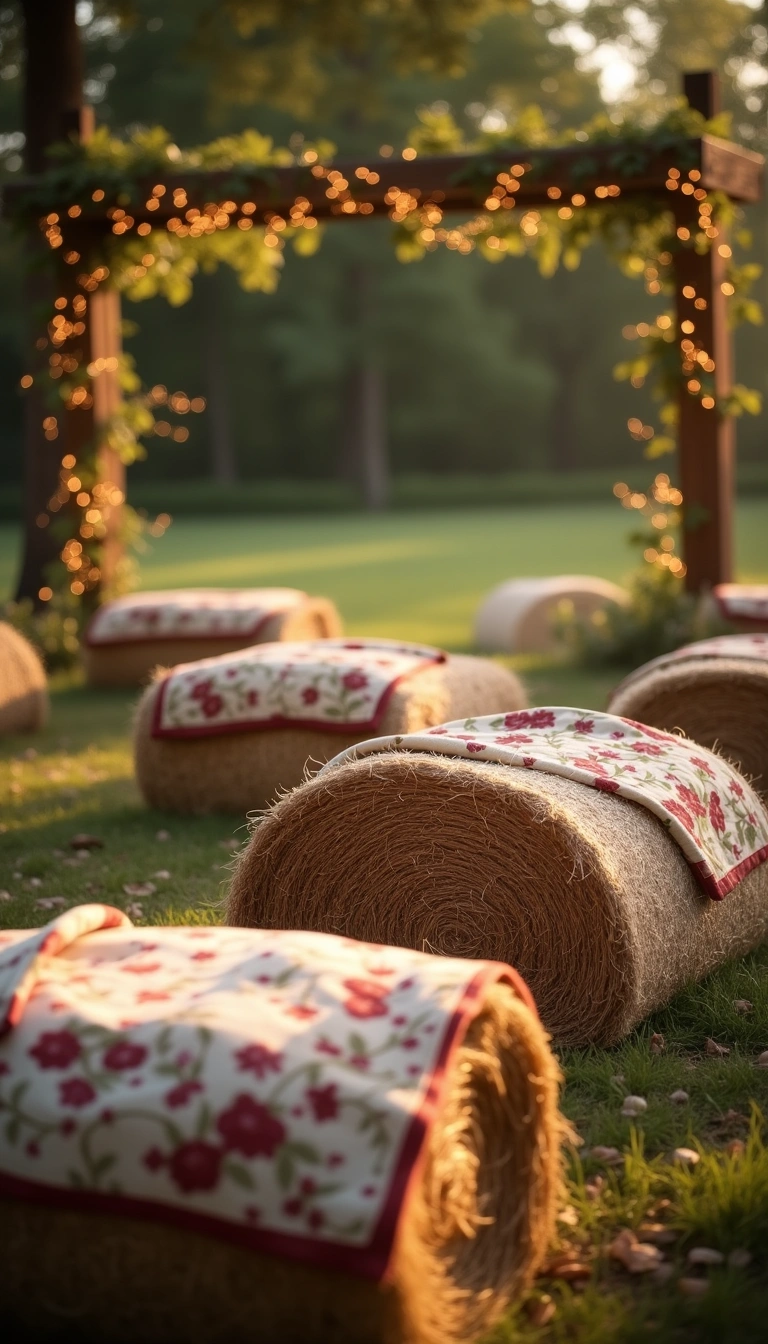 Hay Bale Seating