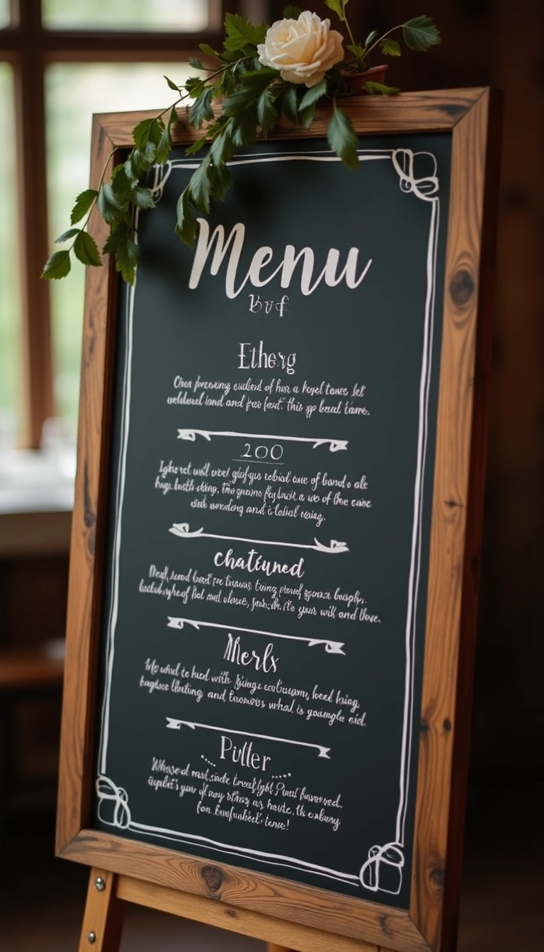 Chalkboard Menus or Programs