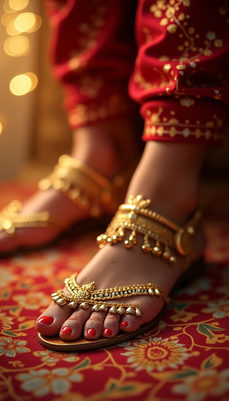 Gold Anklets