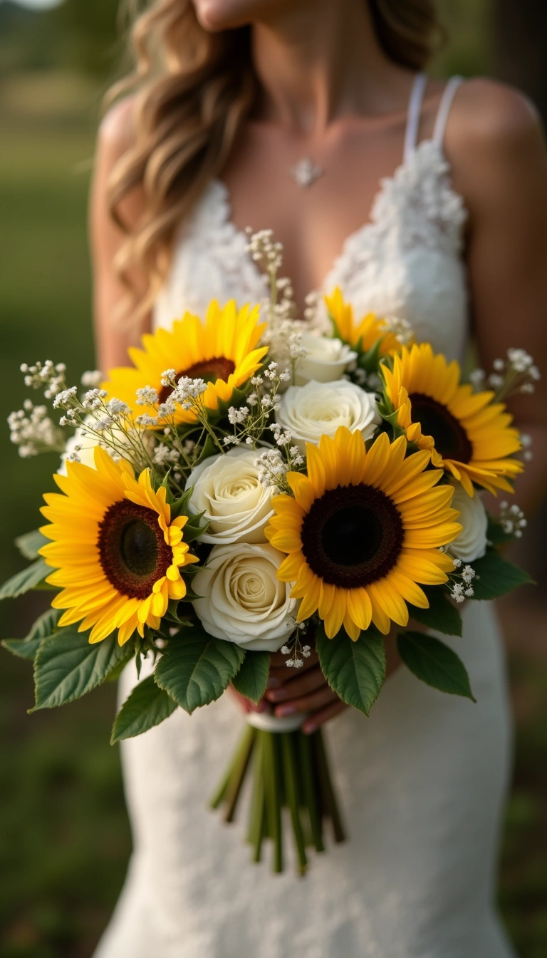 Sunflower Bridal Bouquet