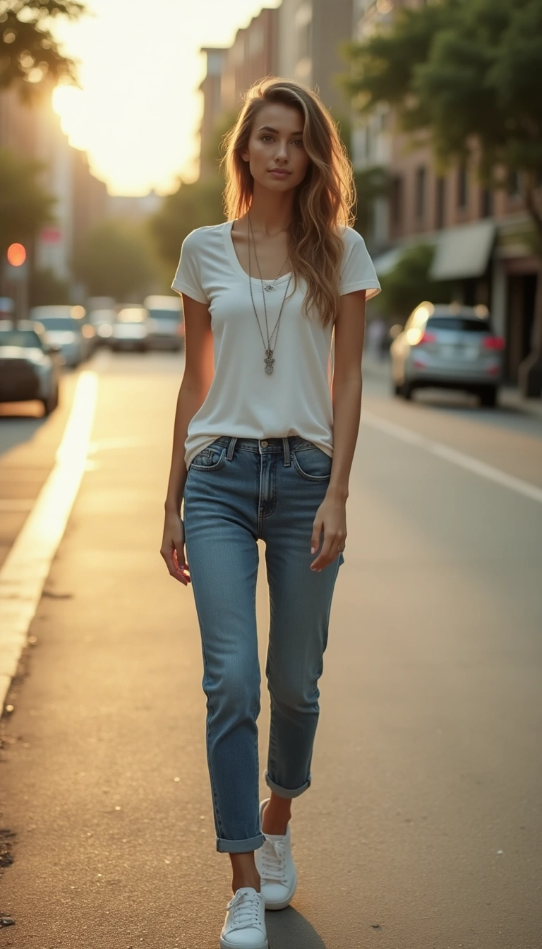 Casual Denim and Tee