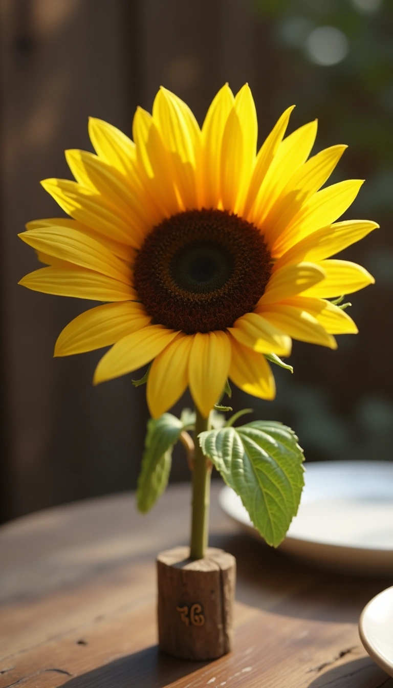 Sunflower Table Numbers