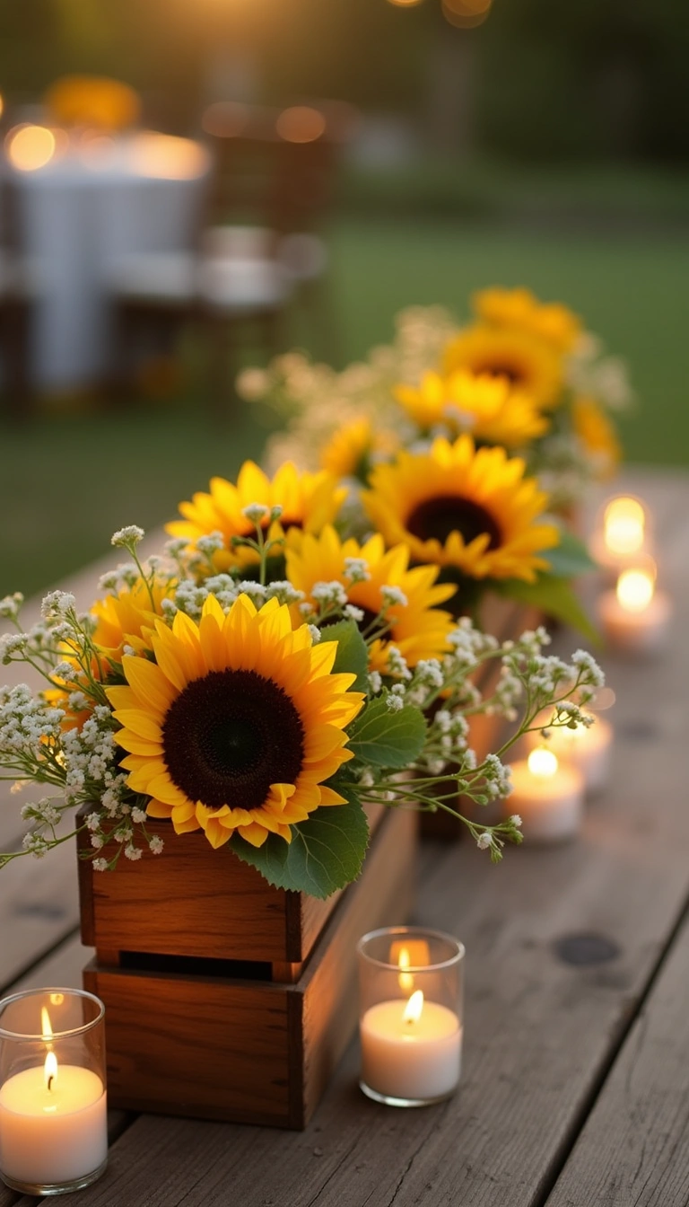 Sunflower Centerpieces