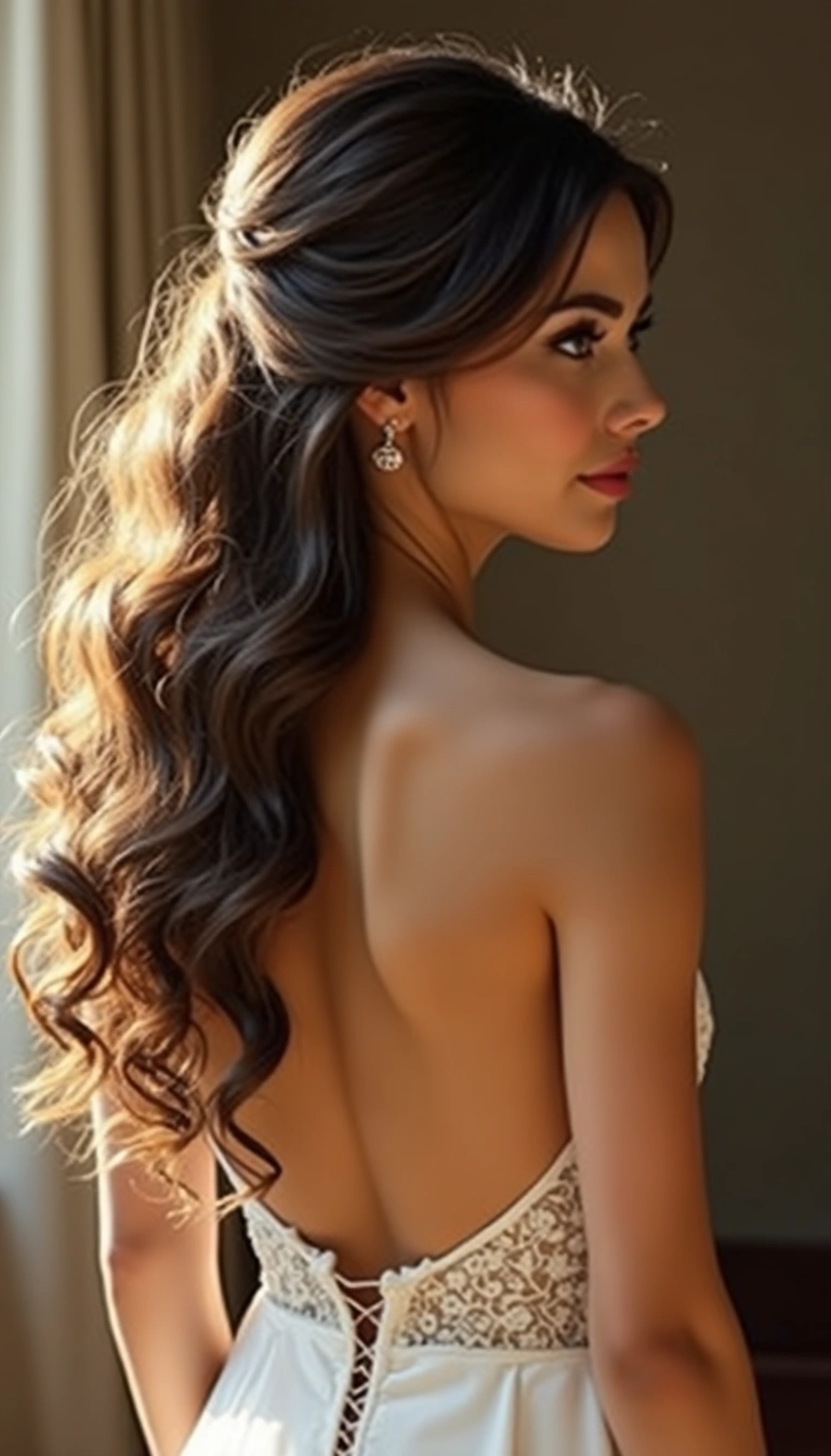 Side-Swept Curls