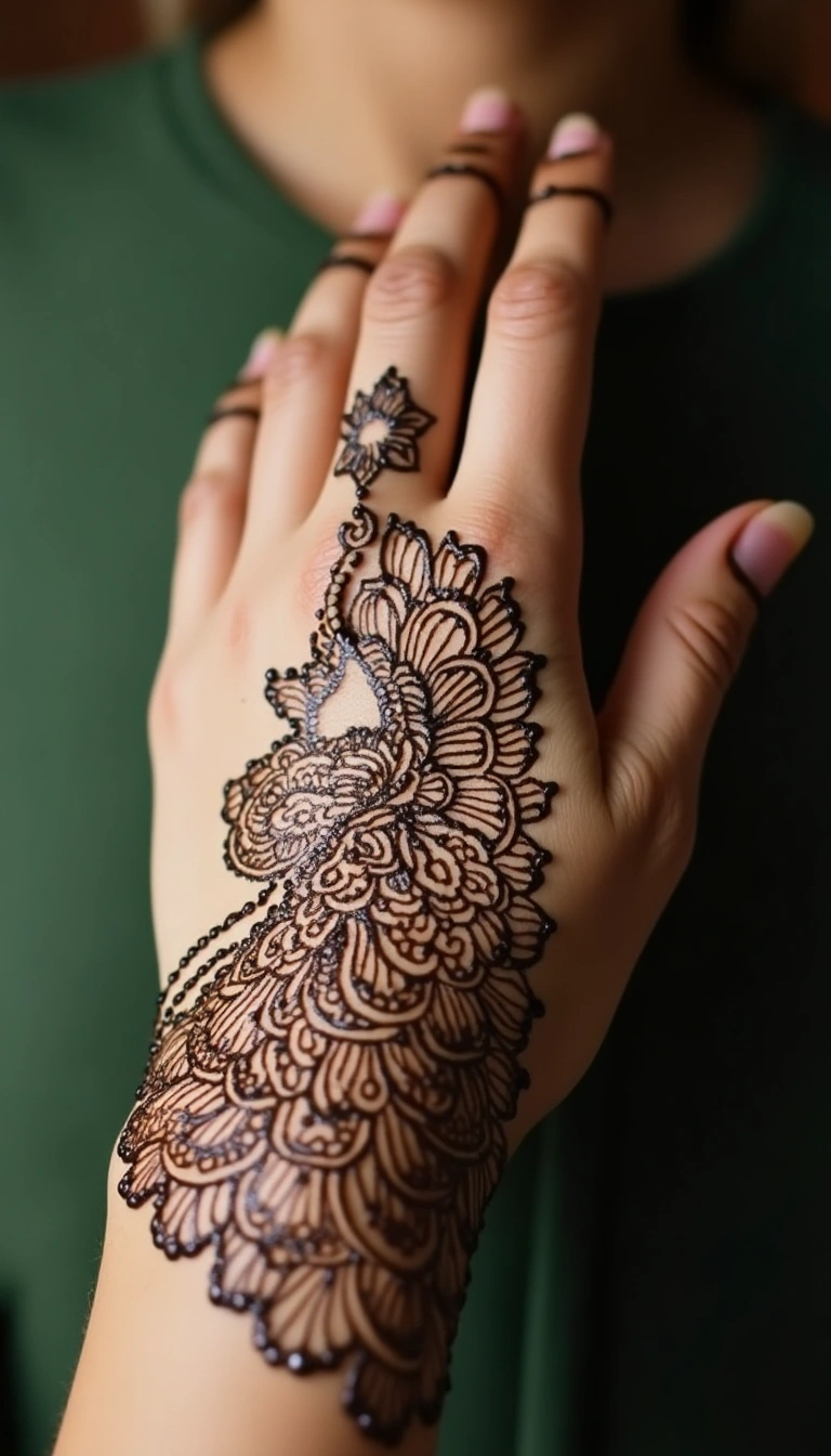 Peacock Mehndi Design