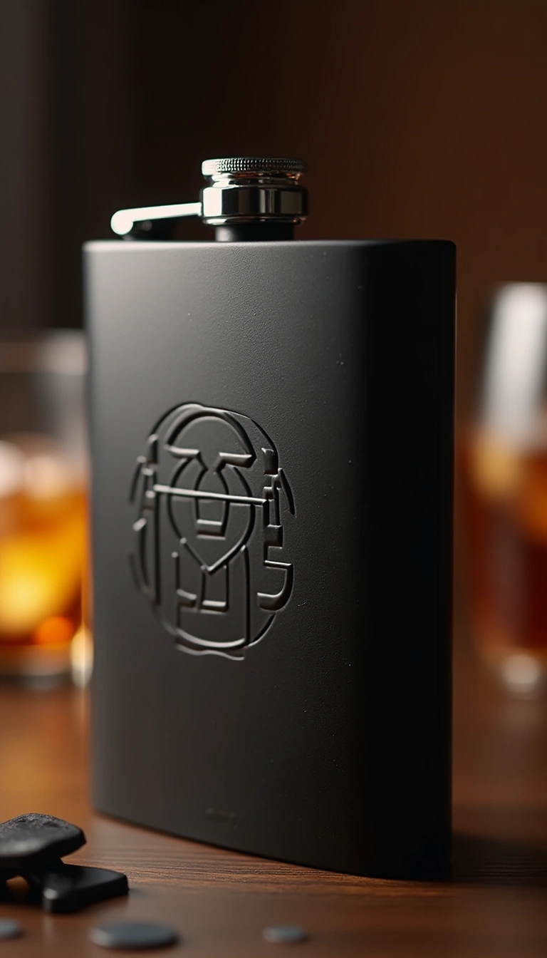 Monogrammed Flask