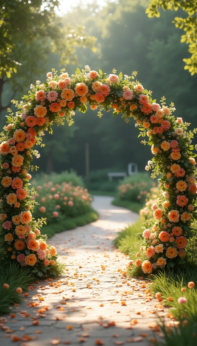 Floral Circle Arch