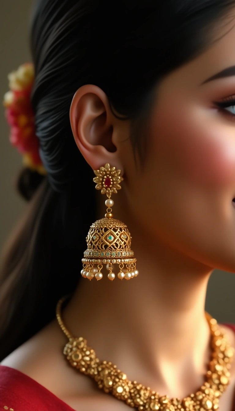 Gold Jhumkas