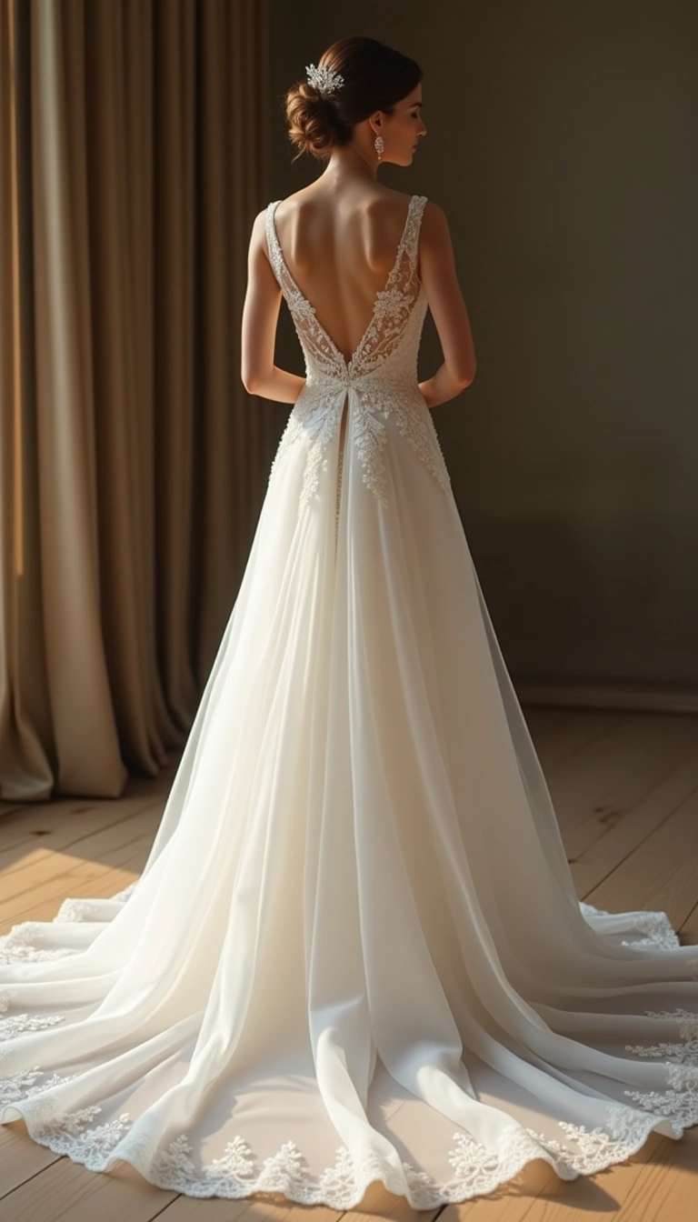 The Regal Cathedral Train Dress