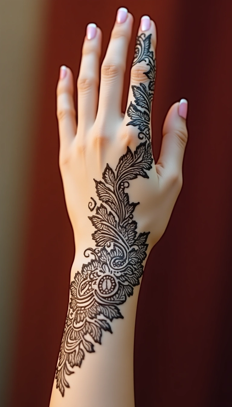 Lace Glove Mehndi