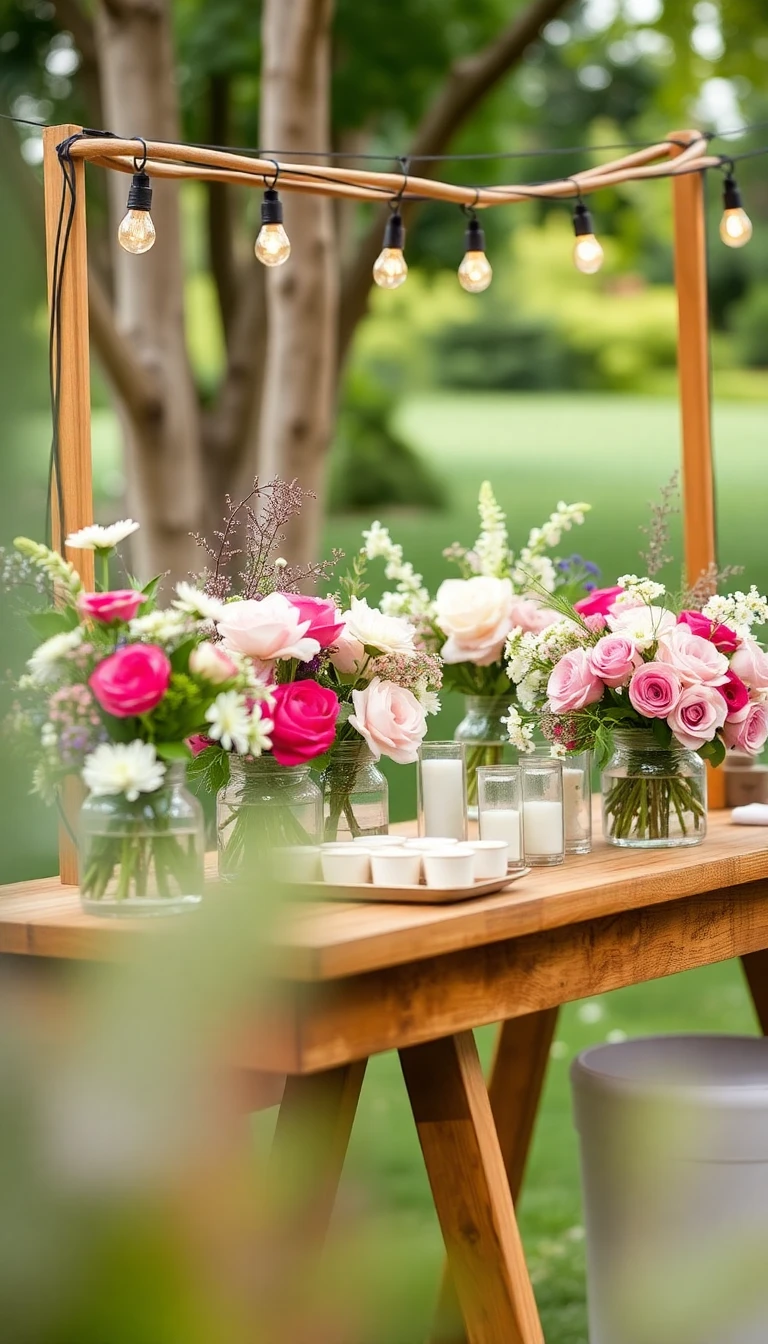 DIY Flower Bar