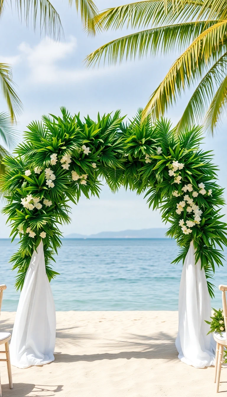 Tropical Greenery Arch