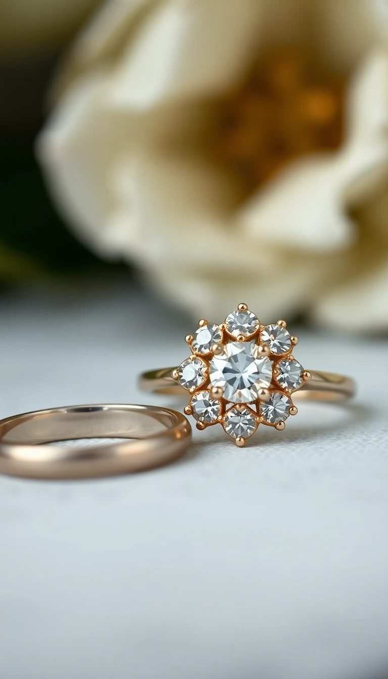 Antique-Inspired Cluster Ring