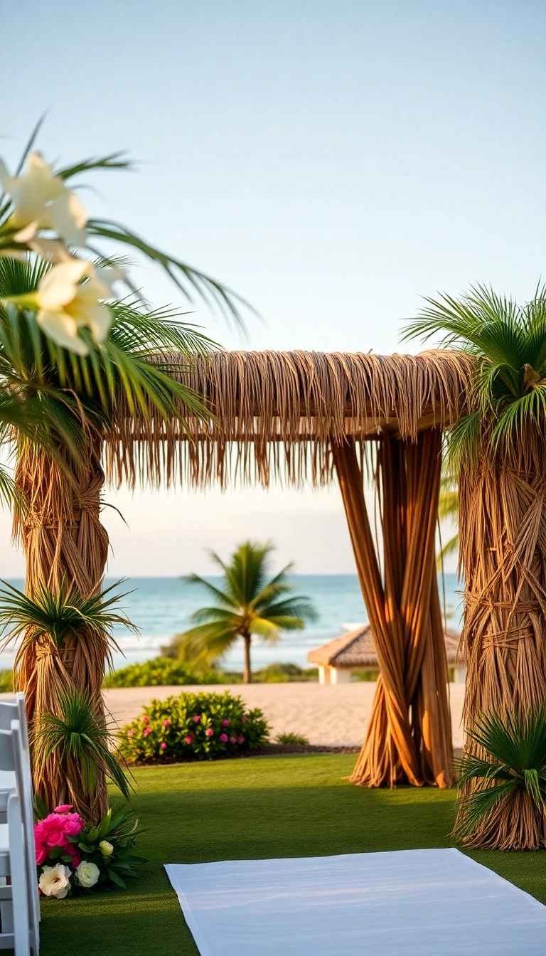 Hawaiian Tiki Hut Arch