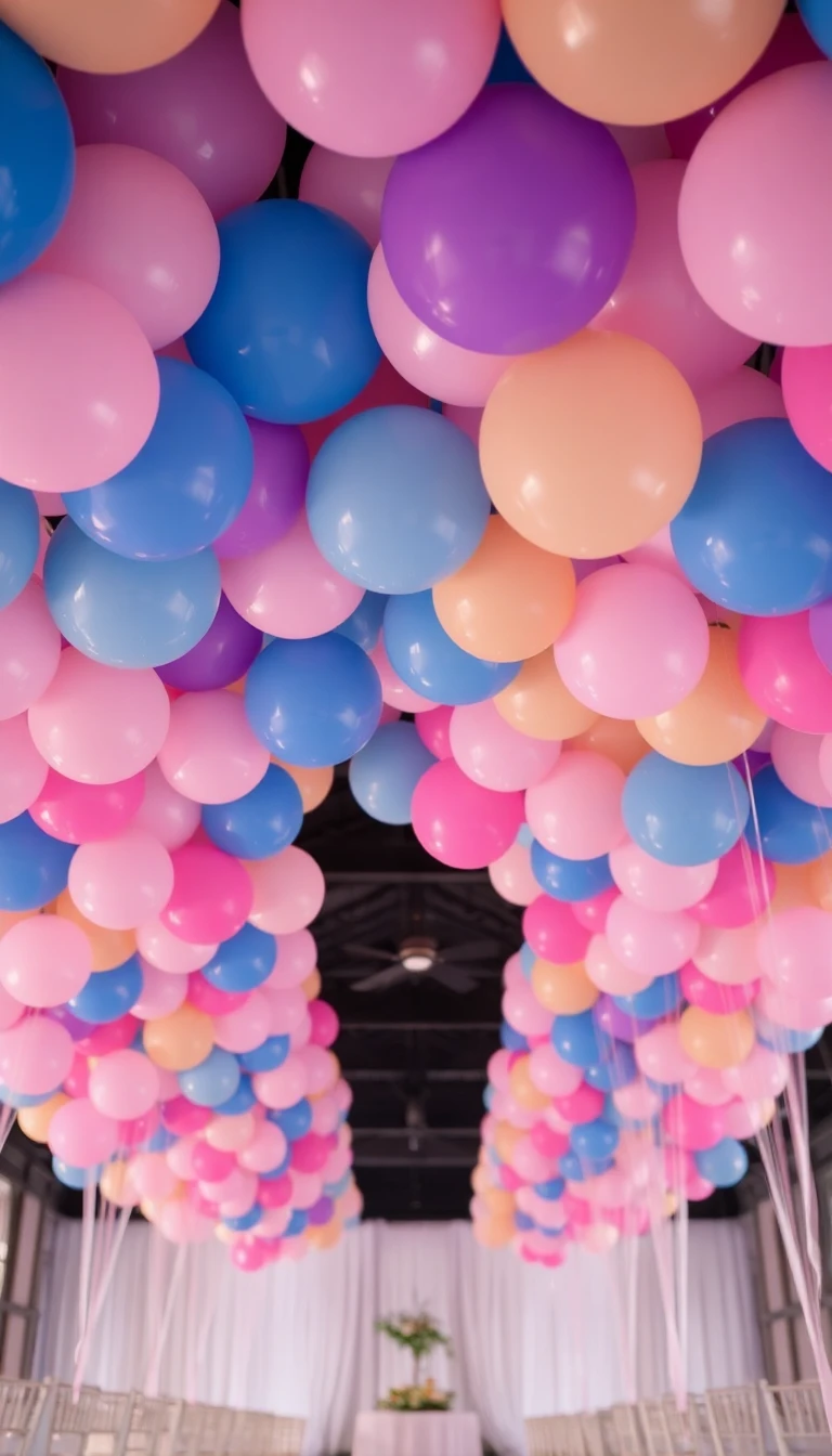 Whimsical Balloon Ceiling