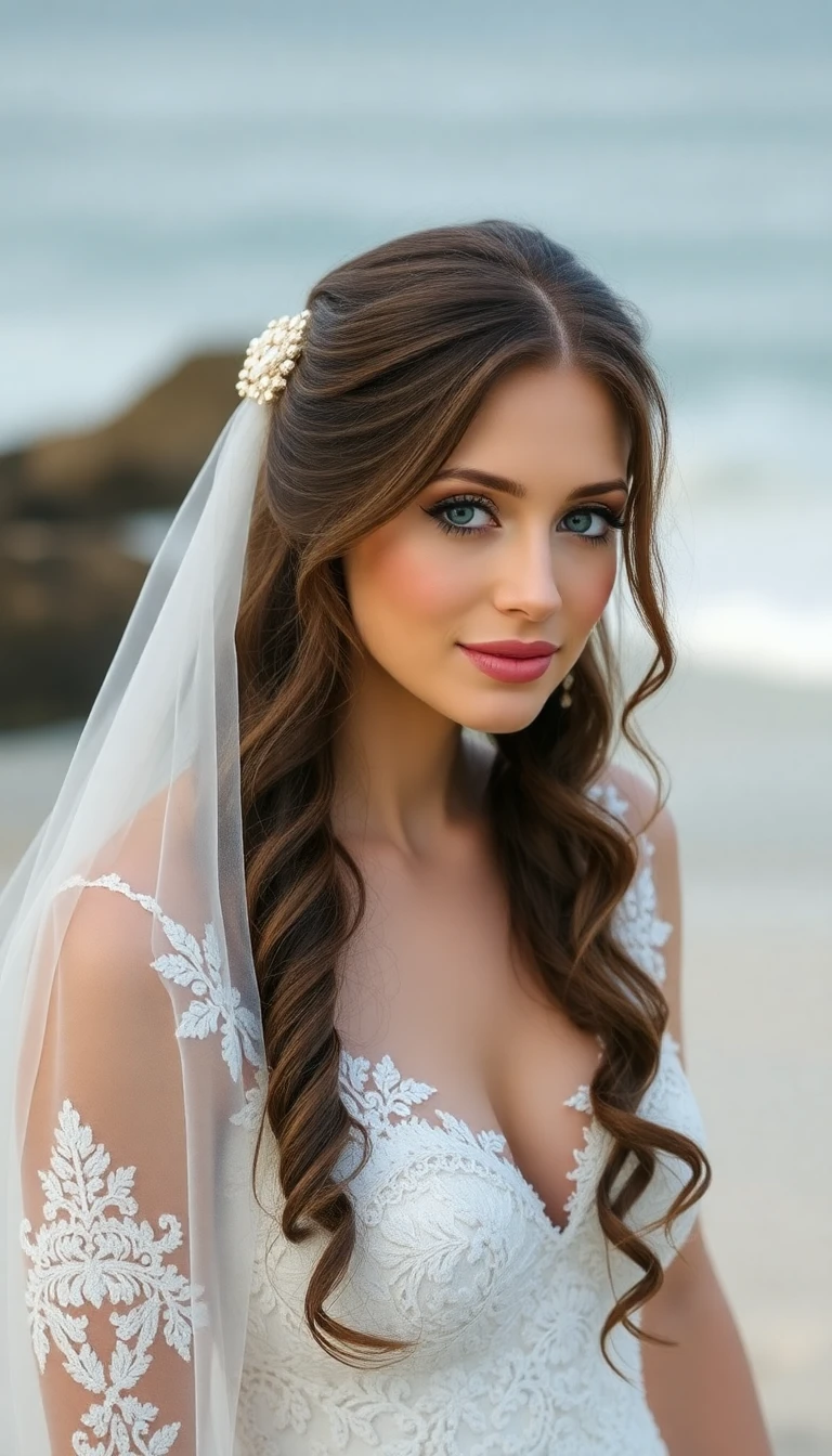 Mermaid-Inspired Bridal Beauty