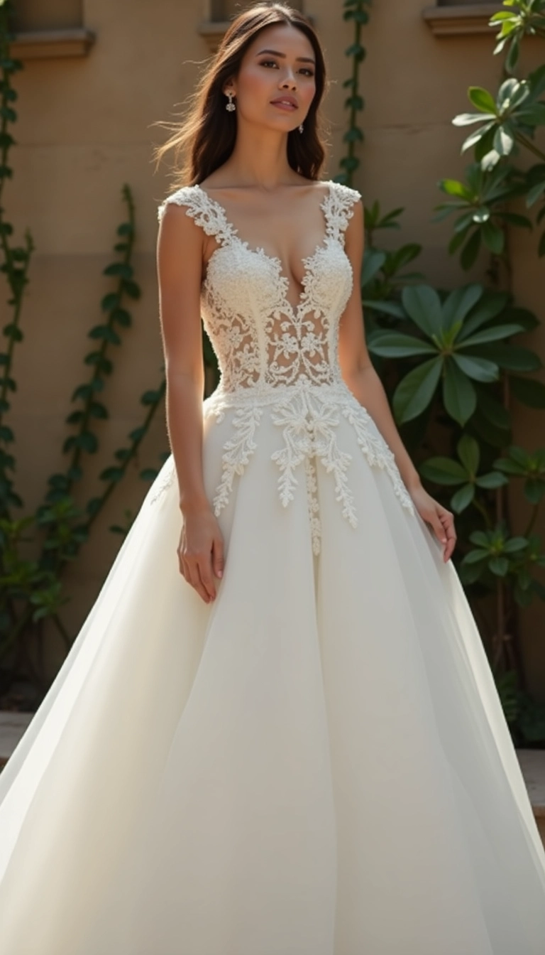 Column Wedding Dress