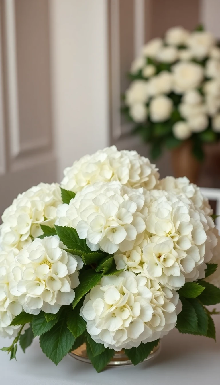 Elegant White Hydrangea Bliss