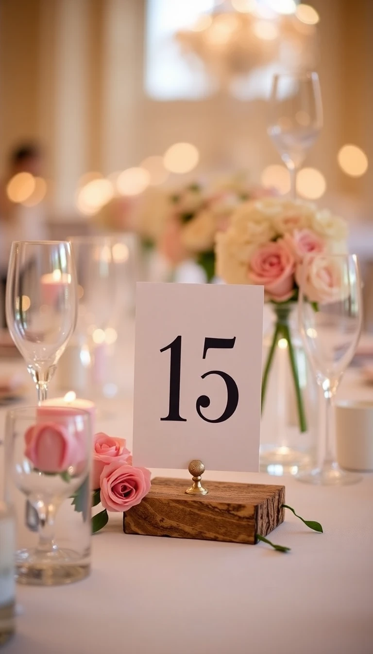 Personalized Table Numbers