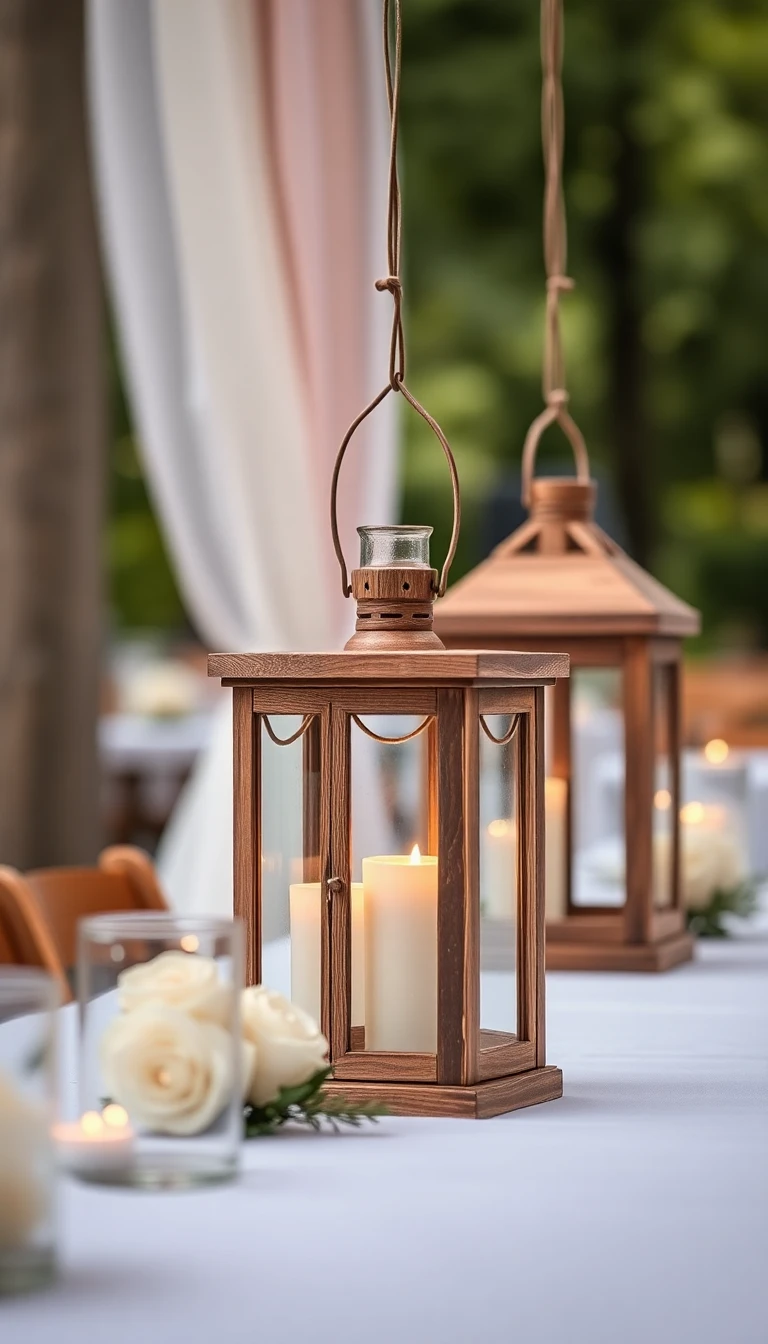 Rustic Wooden Lanterns