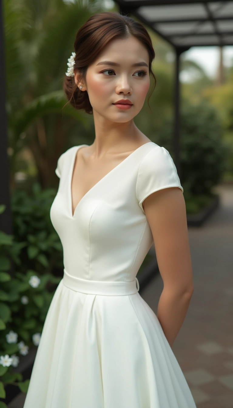 Cap Sleeve Wedding Dress