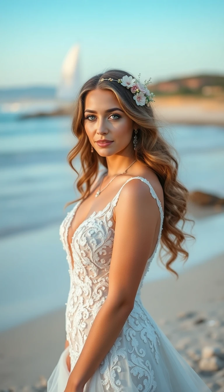 Mermaid-Inspired Bridal Look