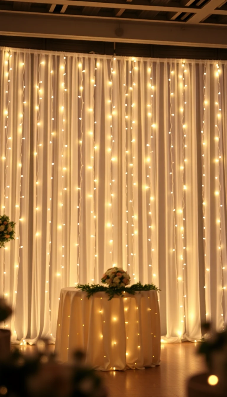 Fairy Light Curtain Backdrop