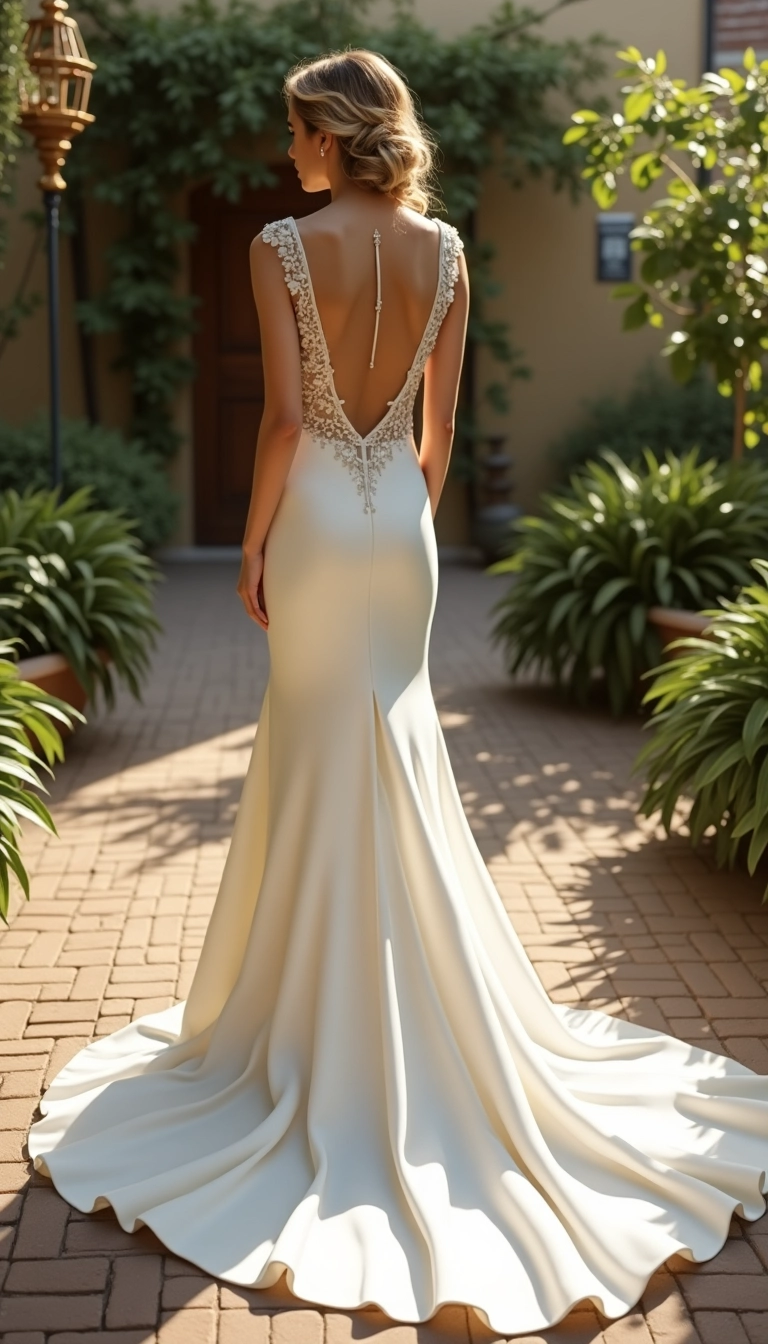 Sheath Wedding Dress