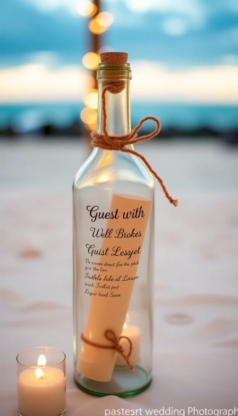 Message in a Bottle Guest Book