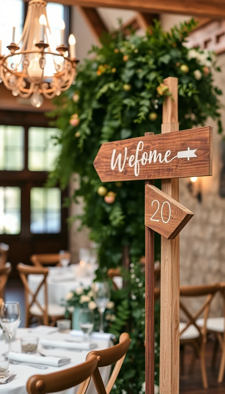 Rustic Wooden Signage