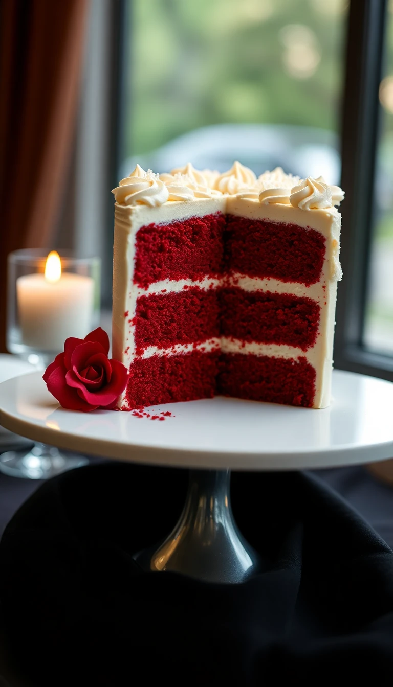 Hollywood Glam Red Velvet Cake