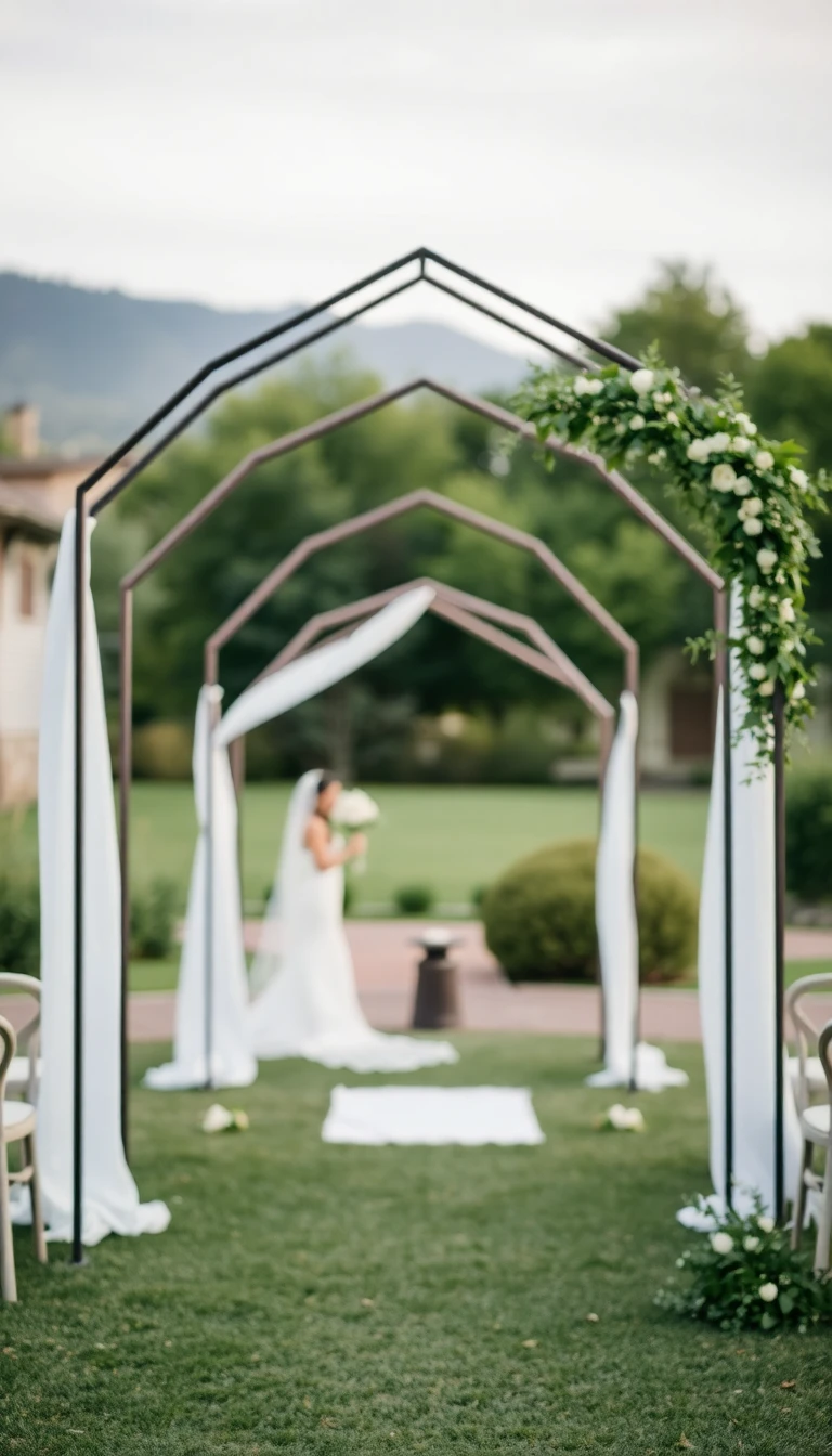 Modern Geometric Metal Arch