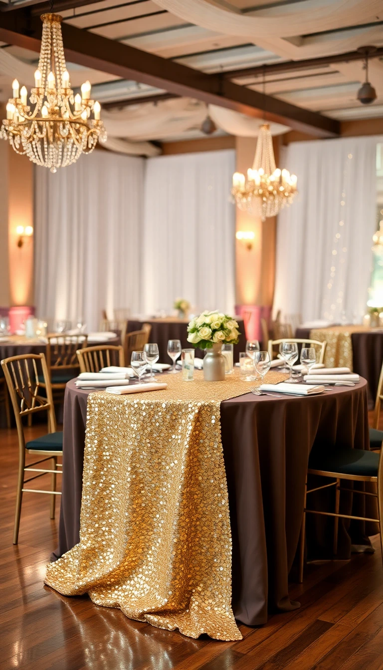 Glamorous Sequin Table Runners