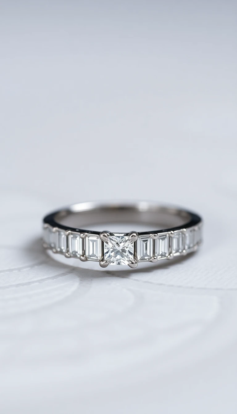 Chic Baguette Diamond Band