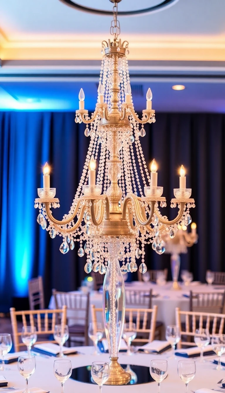 Crystal Chandelier Centerpieces