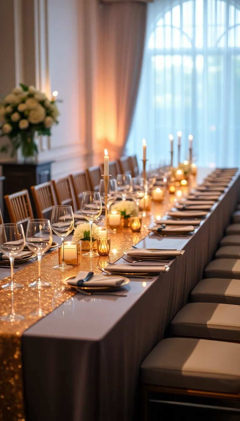 Gilded Mirror Table Runners