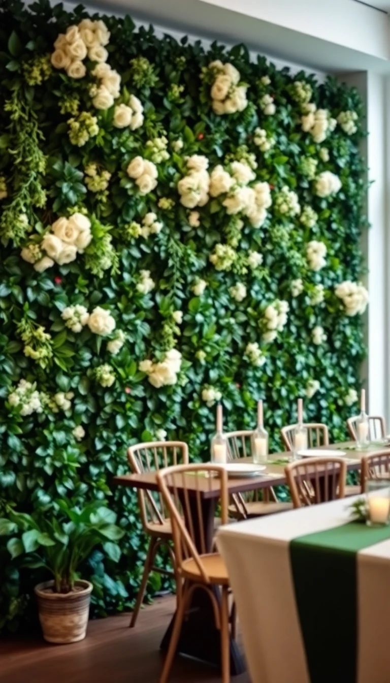 Garden-Inspired Greenery Wall