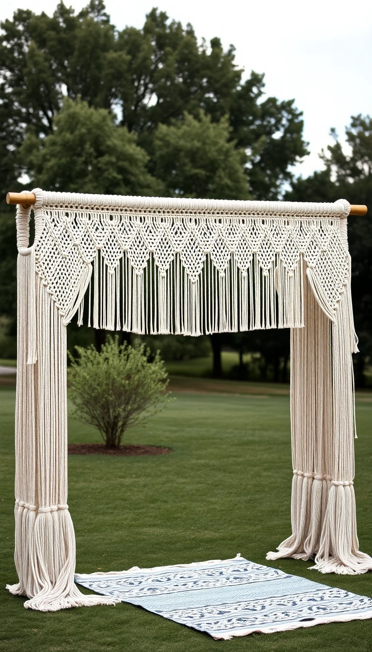 Bohemian Macramé Arch