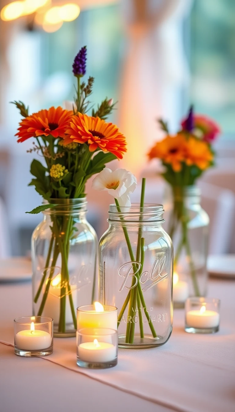 Mason Jar Centerpieces
