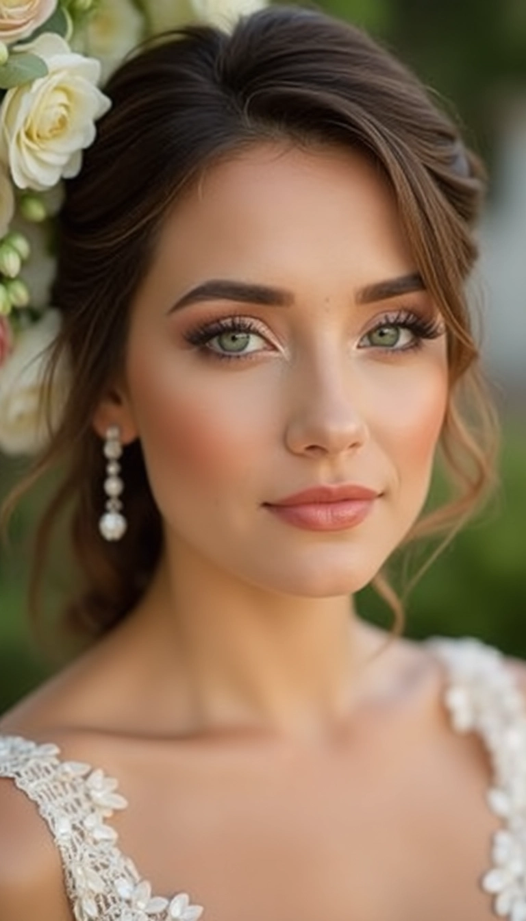 15 Stunning Wedding Makeup Looks for Green Eyes