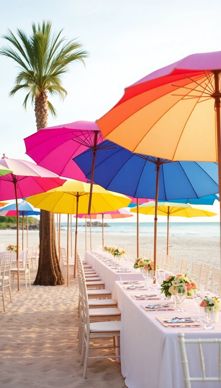 Beach Umbrella Elegance