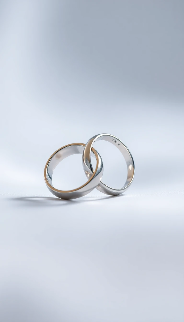 Silver Interlocking Rings: Unity and Connection