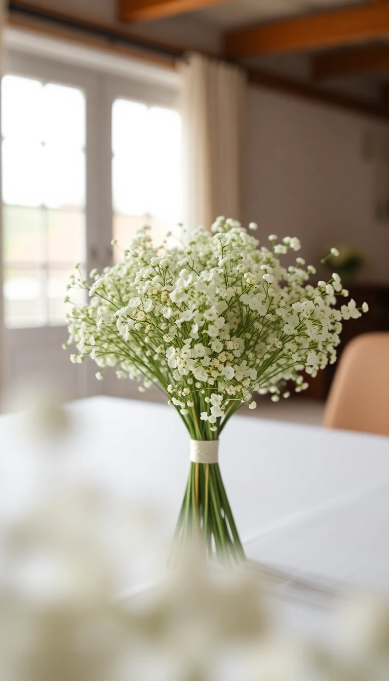 Minimalist Baby's Breath Bouquet