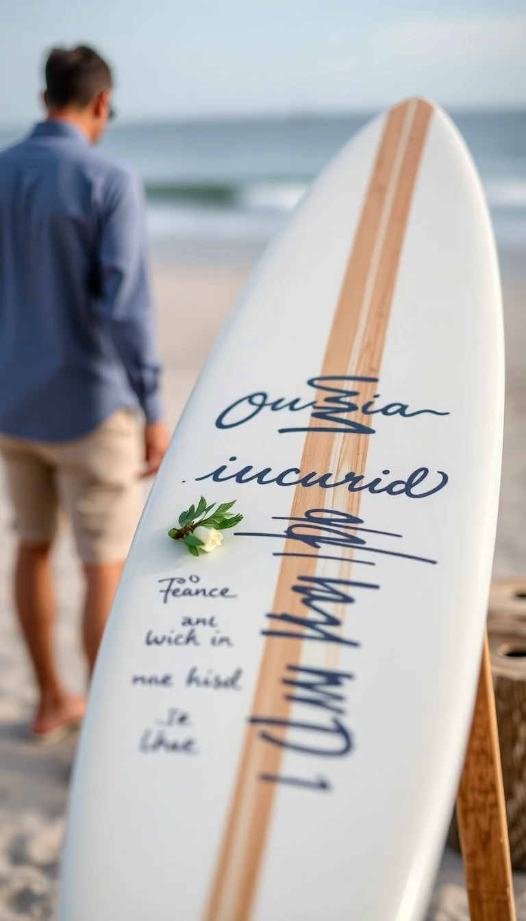 Surfboard Guest Book