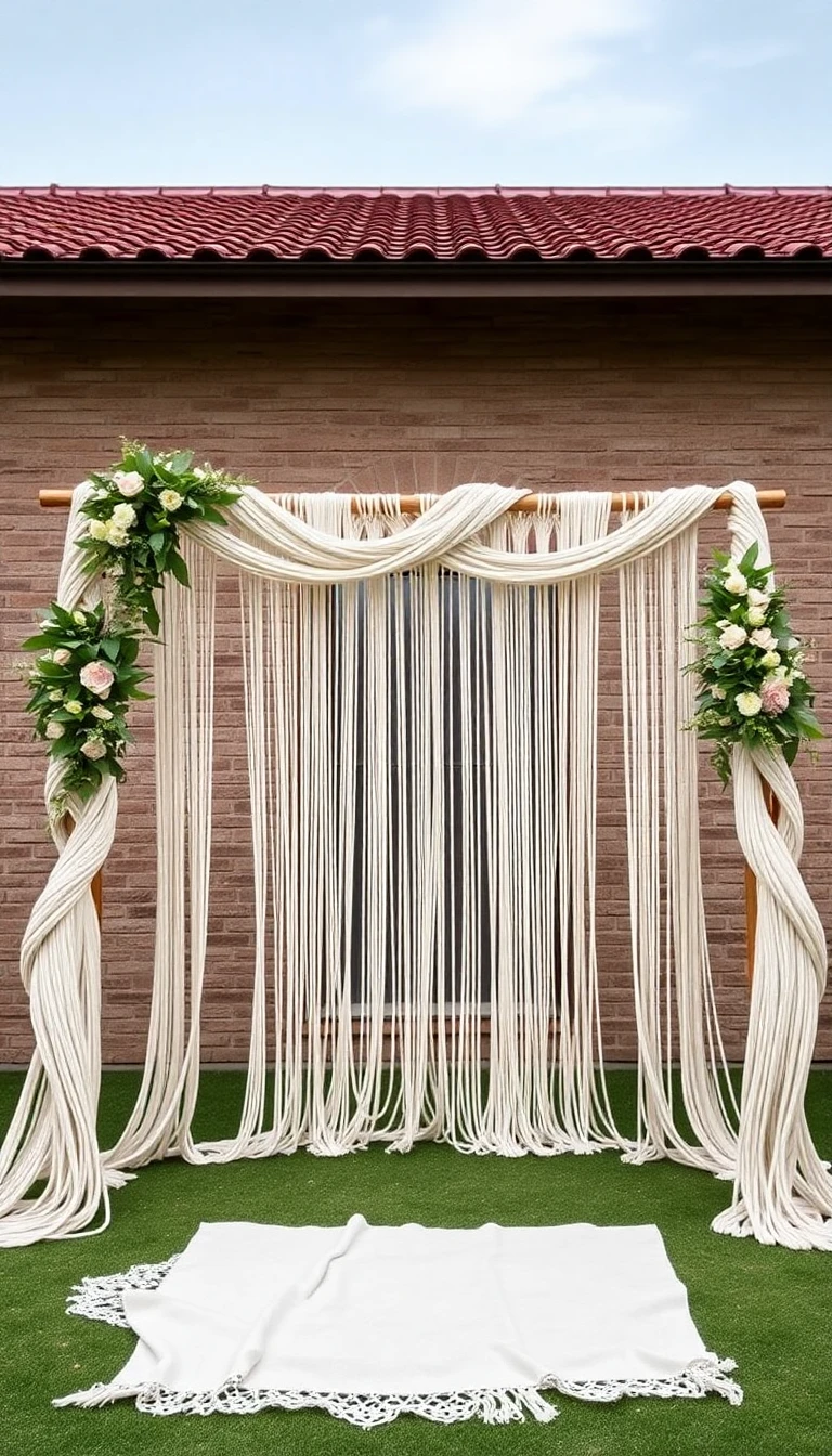 Bohemian Macramé Arch