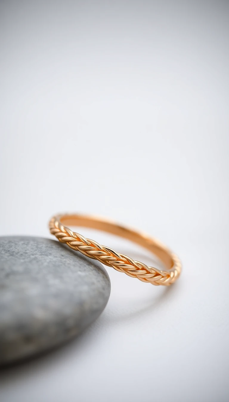 Braided Gold Band