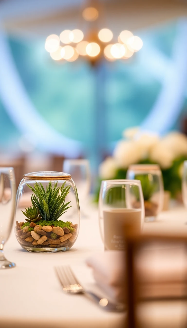 Terrarium Place Card Holders