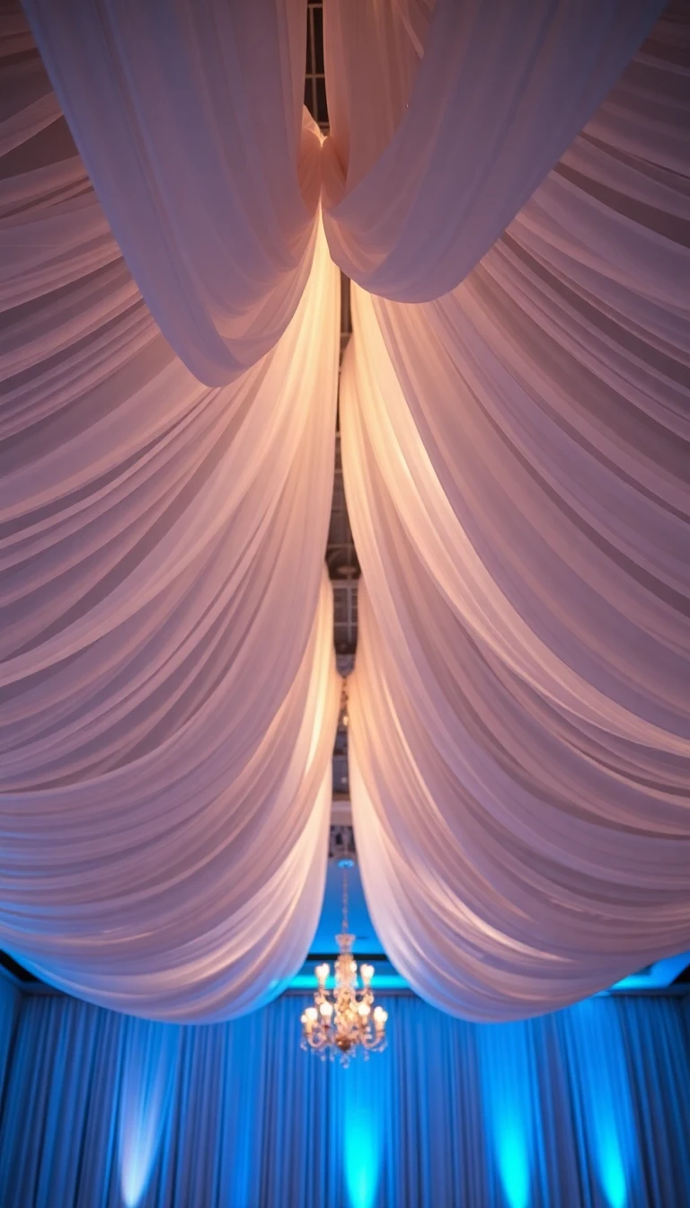 Elegant Draped Fabric