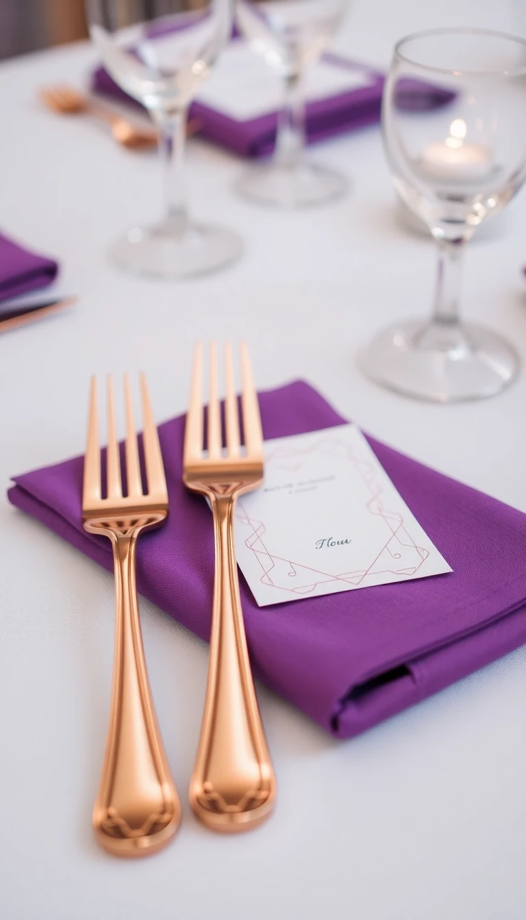 Rose Gold Cutlery